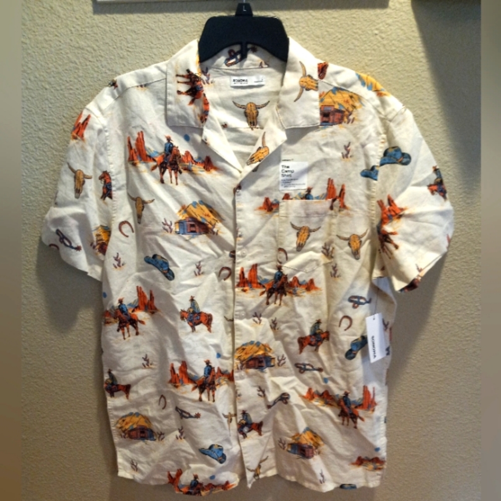 Men's Camp Shirt Men's Large